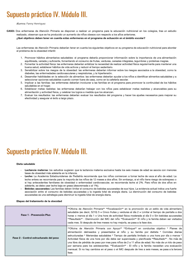 Módulo 3. Supuesto Práctico 4. Julio 2023-2 | PDF