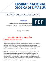 Teoria Organizacional: Sesión 4