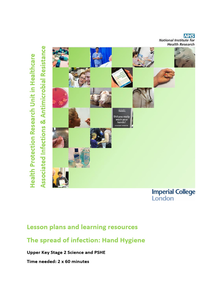 Hand Hygiene Lesson Plan and Resources KS2 2020 PDF Hand Washing