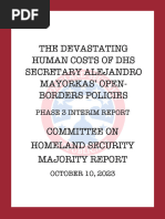 Report - The Devastating Costs of DHS Secretary Alejandro Mayorkas' Open Borders Policies