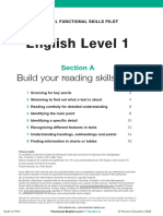 English L1 Section A - Build Your Reading Skills Base