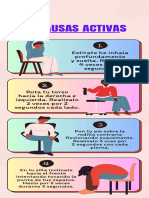 Infografia Buen Momento para Hacer Pausas Activas Colores Calidos