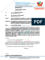 Informe #018 Solicito Prestamo de Material