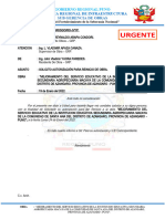 Informe #05 Autorizacion para Reinicio de Obra