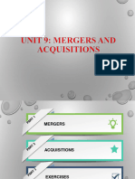 Unit 9 - Mergers & Acquisitions To Sts