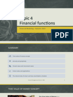 Topic 4 Financial Functions
