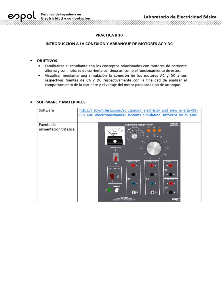 Conexión y Arranque de Motores AC y DC | PDF | Motor eléctrico ...