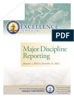 Major Discipline 1-01-22 To 12-31-22