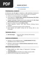 Mahesh's Resume