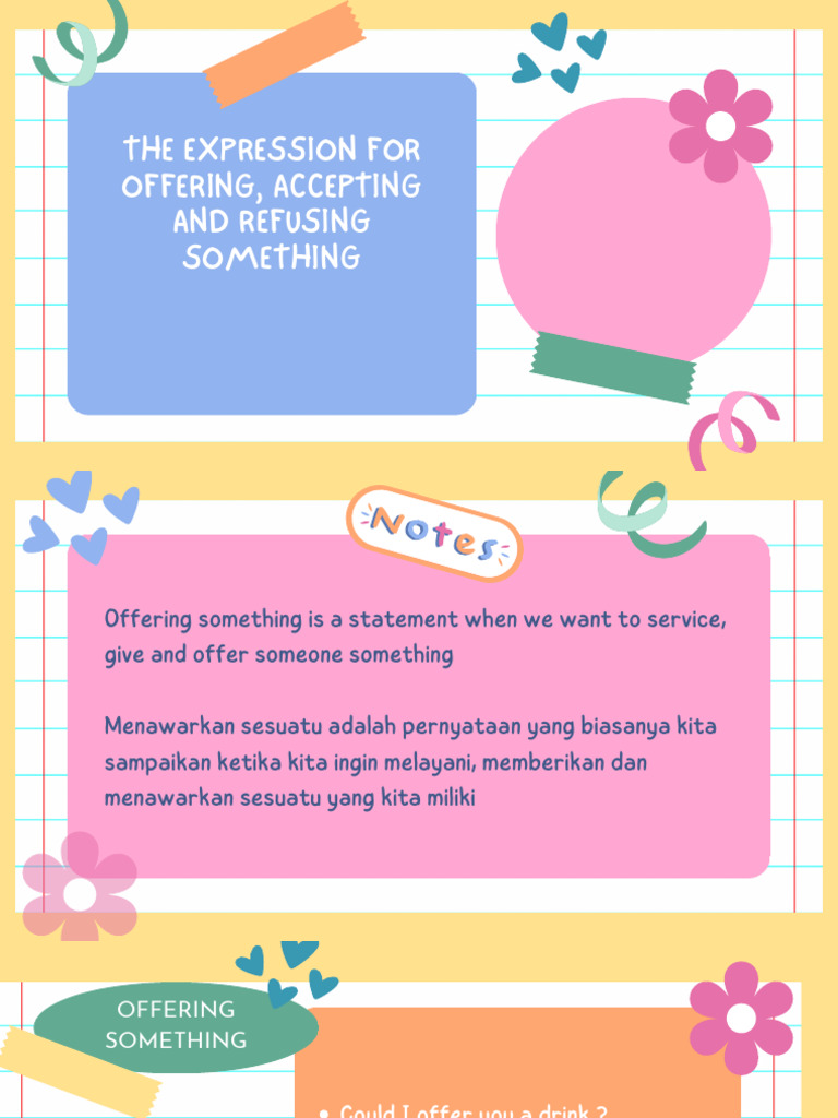 Offering, Accepting, Refusing Help Guide | PDF | Self-Improvement