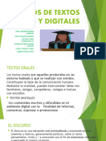 Tipos de Textos Orales y Digitales