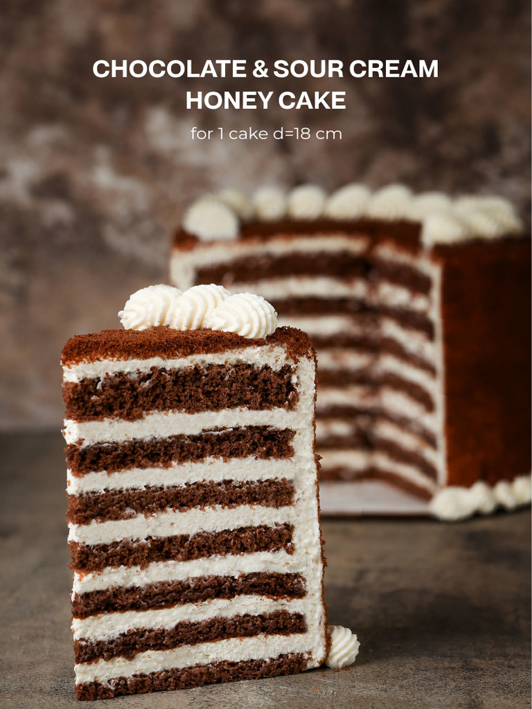 Chocolate and Sour Cream Honey Cake PDF