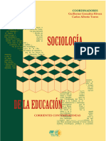 Guillermo González Rivera, Carlos Alberto Torres Novoa - Sociología de la educación. Corrientes contemporáneas-Centro de Estudios Educativos (1988)