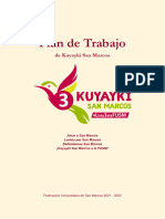 Plan de Trabajo 2021-2022 - Kuyayki San Marcos - #Lista3alafusm