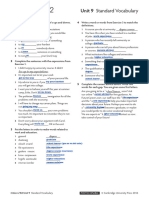 Vocabulary Standard Unit 09