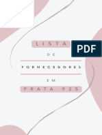 Lista de Fornecedores em Prata