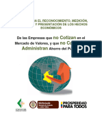 De Las Empresas Que No Cotizan en El Mercado de Valores, y Que No Captan Ni Administran Ahorro Del Público