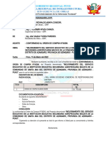 Informe de Conformidad de Cartel de Identificacion