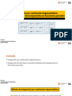 18 Integración por sustitución trigonométrica Fracciones parciales