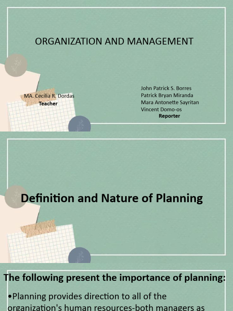 Organization and management pdf