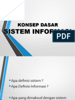 Konsep Dasar Sistem Informasi