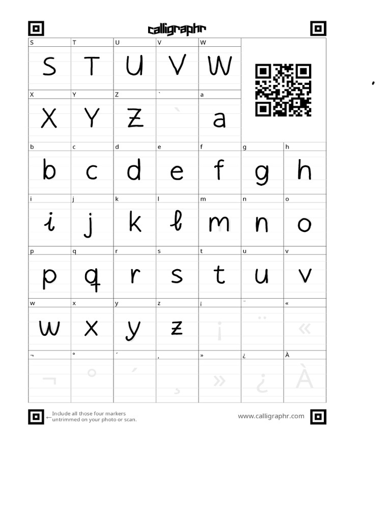 Calligraphr Template 3 PDF