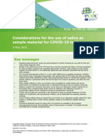 Covid 19 Use Saliva Sample Material Testing