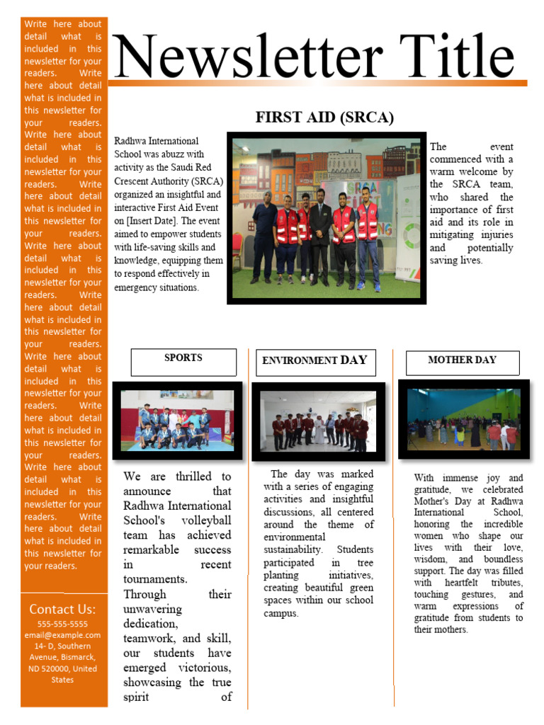 Microsoft Business Newsletter Template | PDF