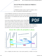 OS CICLOS DE VIDA DE PROJETOS ÁGEIS DO PMBOK 5 - Fabio Cruz