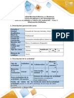 Guía de Actividades y Rúbrica de Evaluación - Fase 2 - Observación Reflexiva