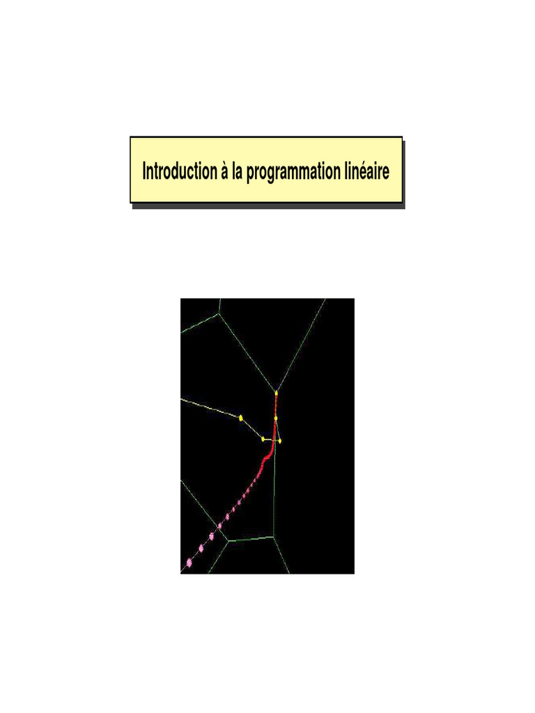 Introduction à la programmation linéaire | PDF | Optimisation linéaire ...