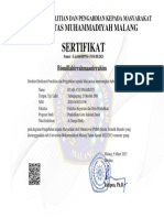 Sertifikat: Universitas Muhammadiyah Malang