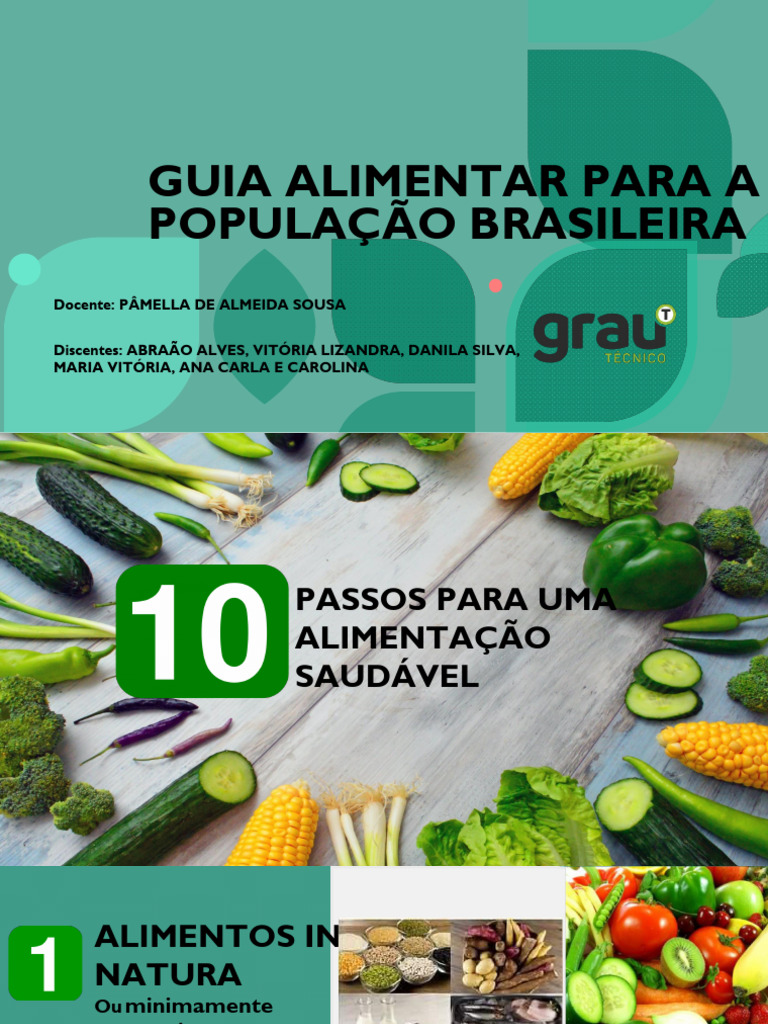 Guia Prático para Alimentação Saudável | PDF | Gastronomia, comida e vinho