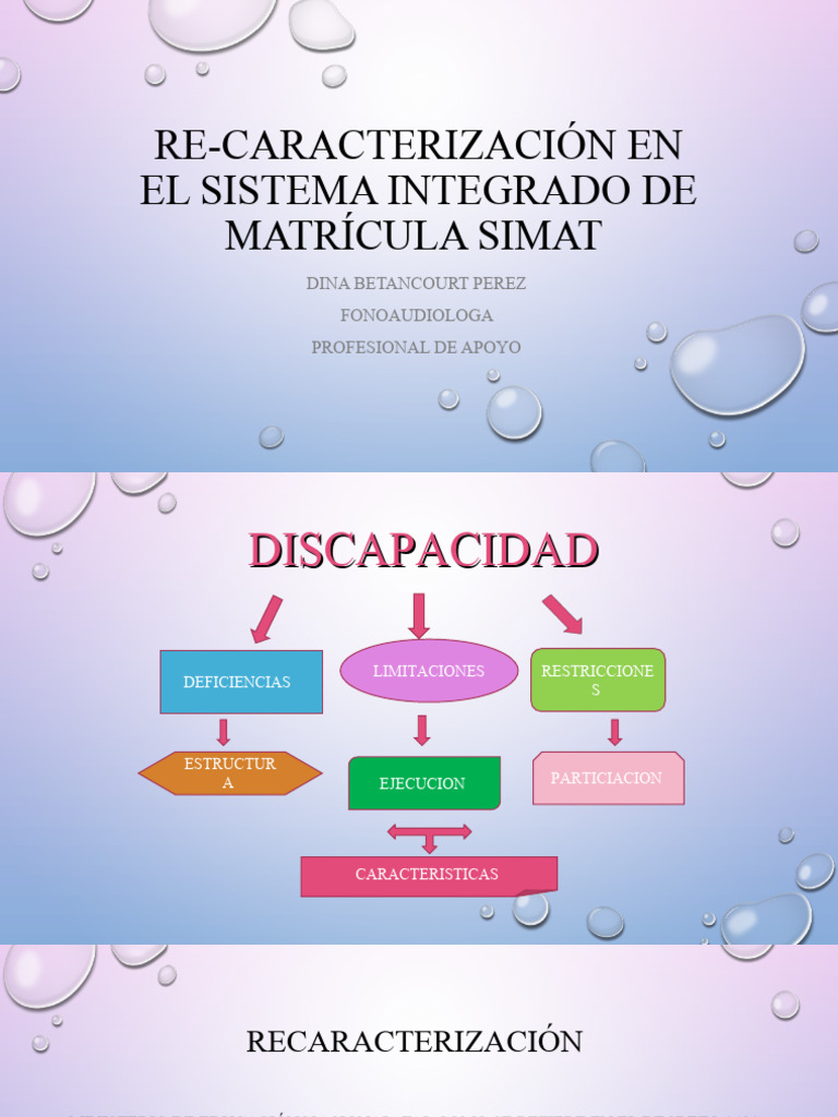 Recaracterización del Sistema SIMAT | PDF | Relaciones personales ...