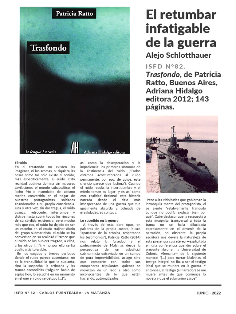 El ruido en Malvinas: una narrativa oculta | PDF