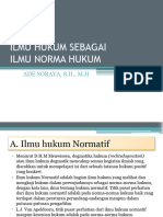 Ilmu Hukum Sebagai Ilmu Norma Hukum