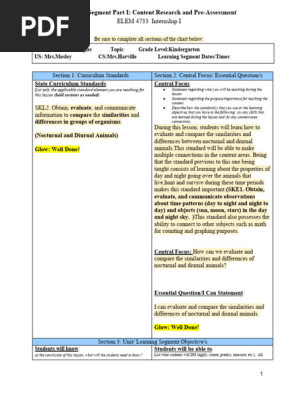 Unit Lesson Plan