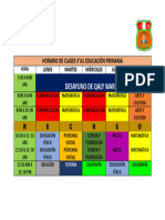 Horario de Clases 3a1