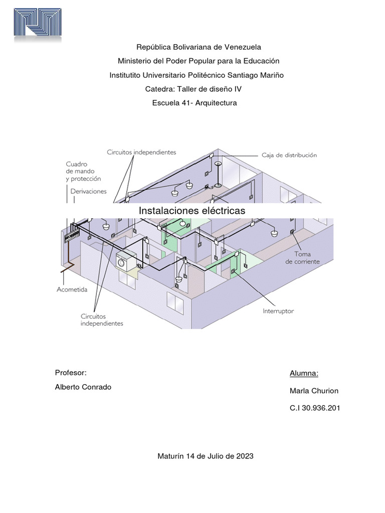 Diseño de Instalaciones Eléctricas Básicas | PDF | Conductor electrico ...