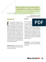 La Perspectiva de Género en La Formación de Las y Los Trabajadores Sociales en México