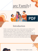 Beige and Brown Aesthetic Organic Family Members English Quiz Presentation