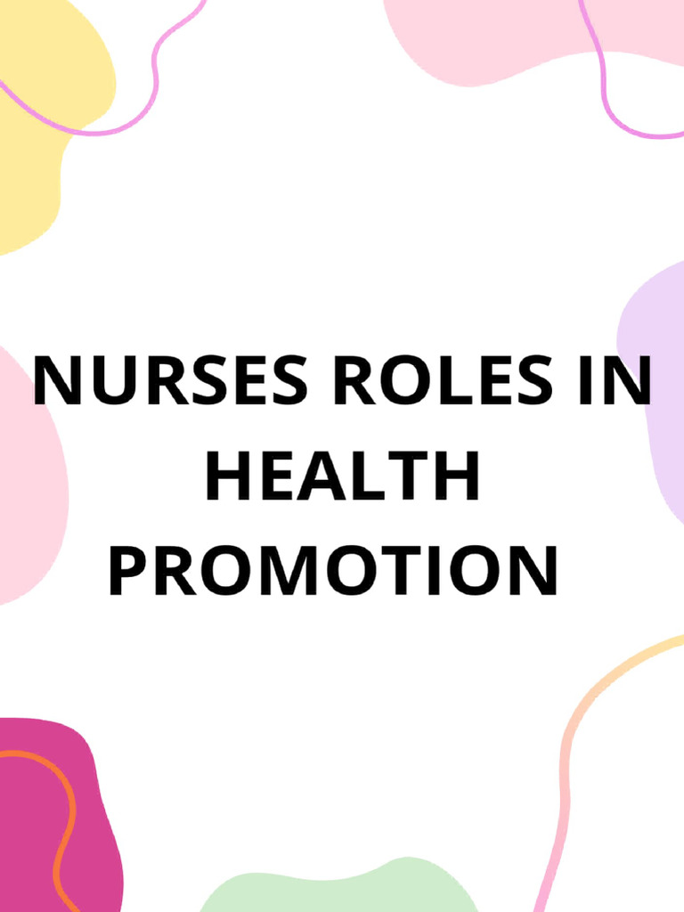 Nurses Role In Health Promotion – TLAJ