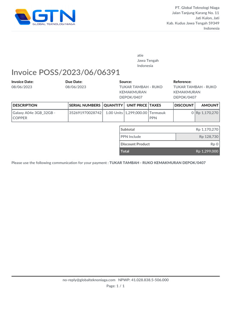 Order 62197-001-0001-6510 | PDF