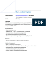 JD MP - Failure Analysis Engineer - VN