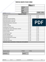 Tripod Inspection Form - Fillable