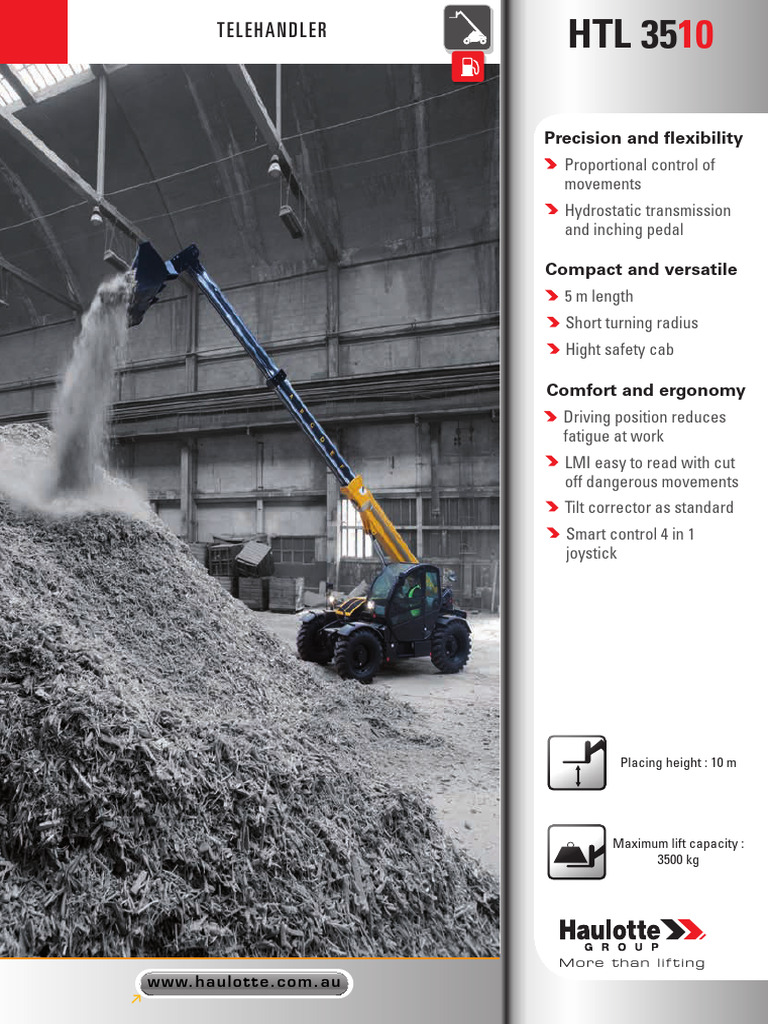 Haulotte HTL 3510 Telehandler Specs | PDF
