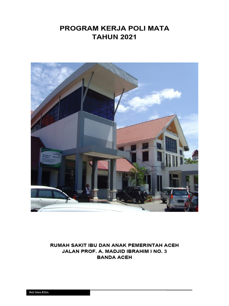 Program Kerja Poli Mata RSIA 2021 | PDF