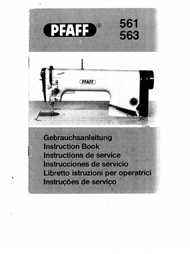 Pfaff 563 Sewing Machine | PDF