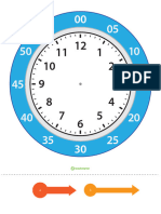 12 Hour Clock Template Color