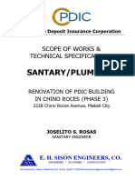 Annex D.7 SANITARY - PLUMBING SPECIFICATIONS